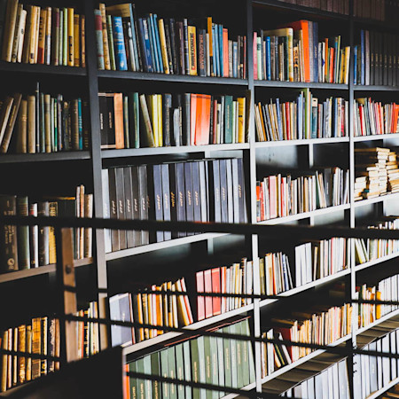 A wall of books